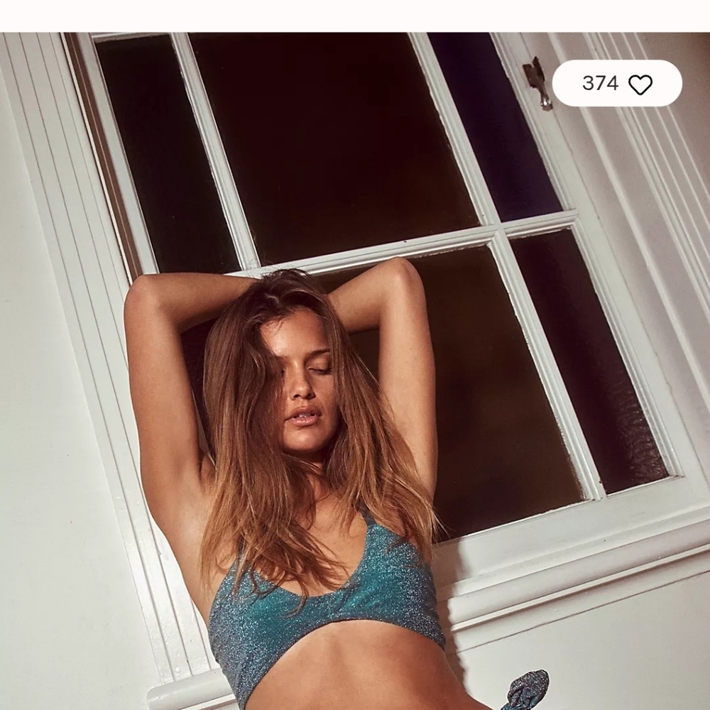 Free People Gold and Brown Bikini